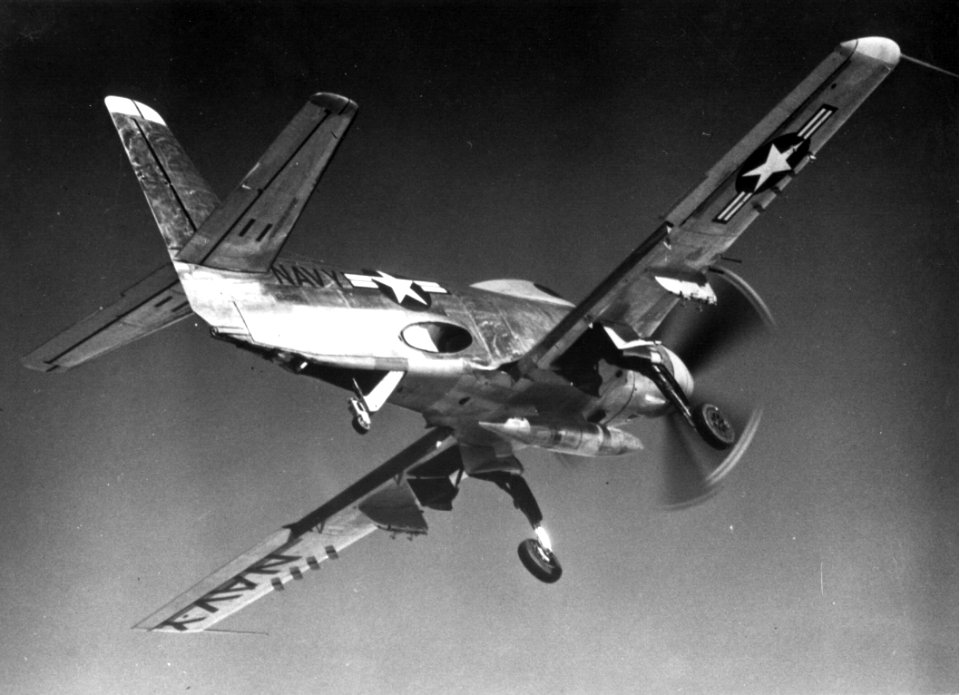 Douglas XA2D-1 from below c1952