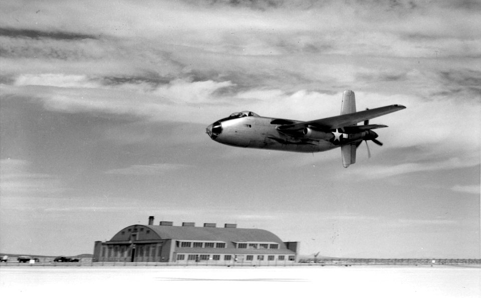 Douglas XB-42A during a low-level pass 060912-F-1234S-006