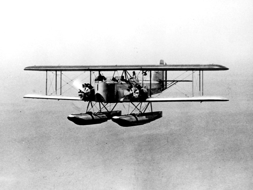 Douglas T2D-1 in flight near Hawaii c1931