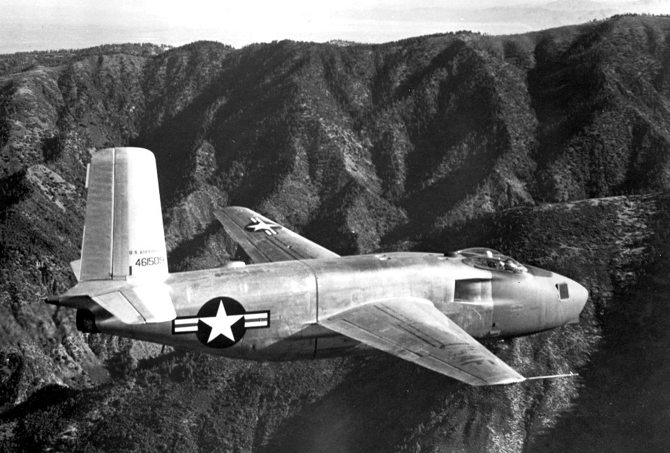 Douglas YB-43 in flight 061219-F-1234S-006