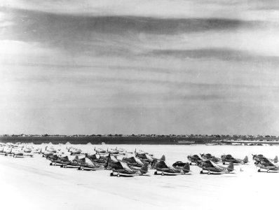 Douglas TBD-1 Devastators of VT-5 at Naval Air Station Norfolk, Virginia (USA), on 13 September 1941 (80-CF-55215-7)