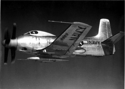 Douglas XA2D-1 in flight c1952