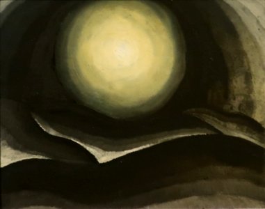 Moon by Arthur G. Dove, 1928, oil on board