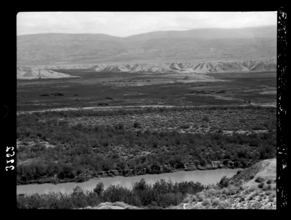 Down the Jordan Valley from the Sea of Galilee to the Dead Sea. Tell Damieh. At the junction of the Jabbok and Jordan Rivers LOC matpc.15251