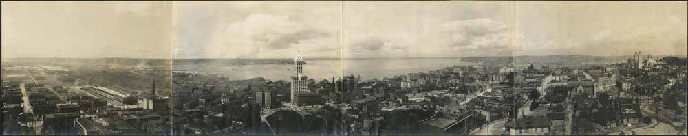 Downtown Seattle from Seventh Avenue and Alder Street, 1914 (MOHAI 12943)