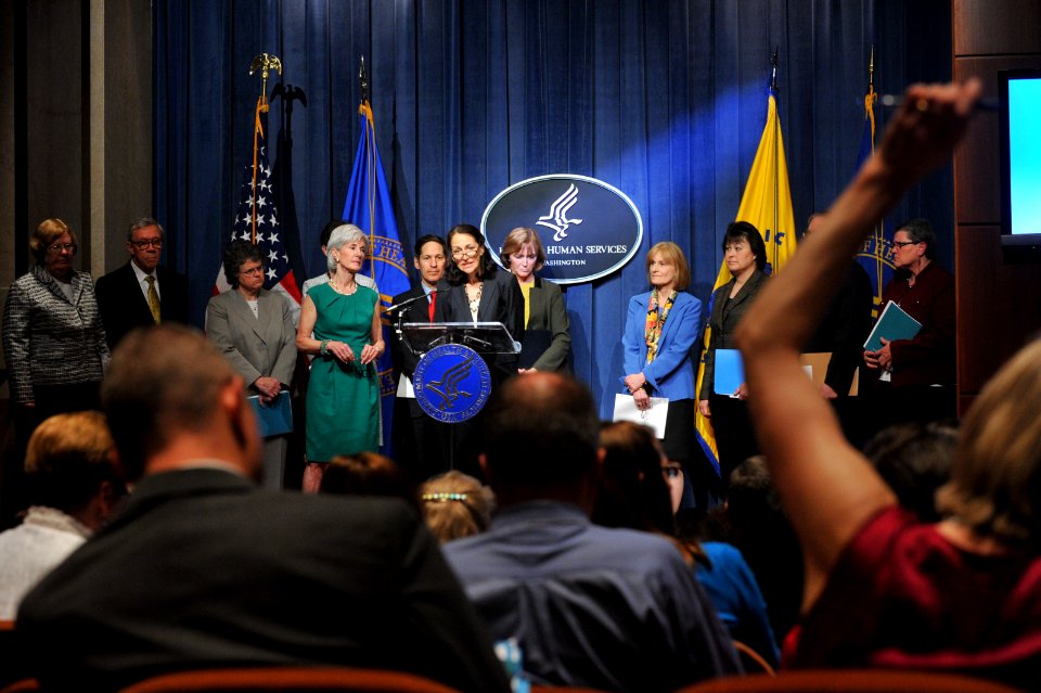 Dr, Margaret Hamburg, FDA Commissioner, delievers remarks at the HHS 2014 Budget Press Conference, April 10, 2013 (Pic 3)