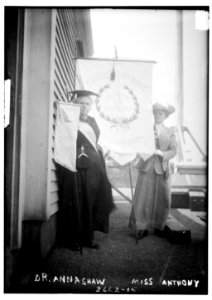 Dr. Anna Shaw (and) Miss Anthony (i.e. Daisy Harriman) LCCN2014692803