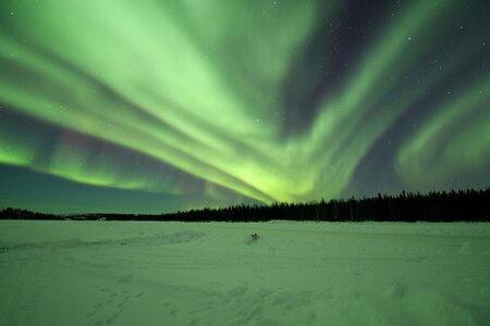 Aurora borealis yellowknife canada photo