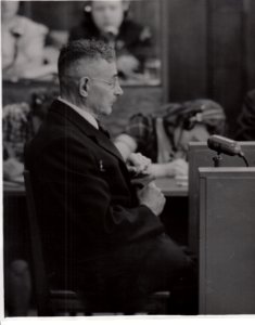 Dr. Gustav Kunz, testifying in the Judges' Trial