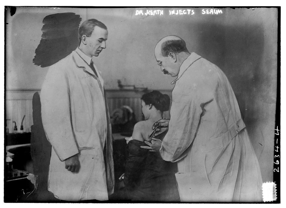 Dr. Heath injects serum (human) LCCN2014692521