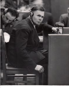 Dr. Hermann Kroher testifying in the Judges' Trial