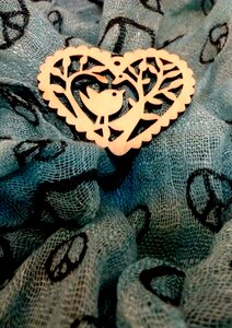 Heart love and peace photoart