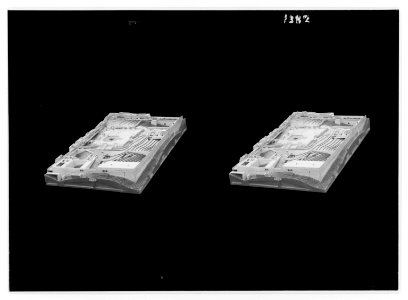 Dr. Shick's (i.e. Schick's) models. Temple area, showing slope of rock LOC matpc.01881