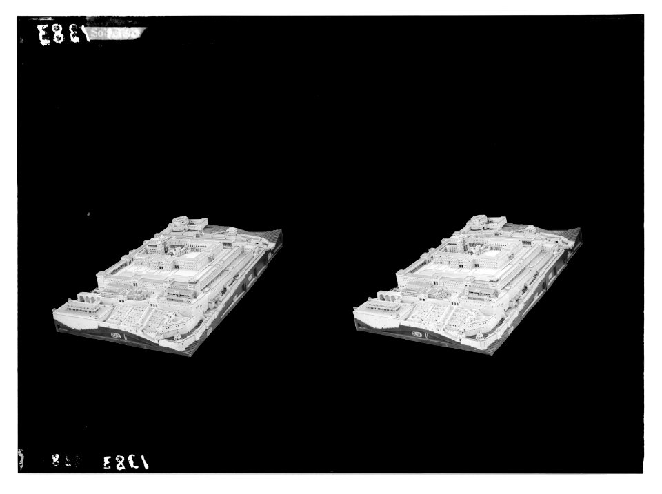 Dr. Shicks' models. Solomon's Temple and environs LOC matpc.01882