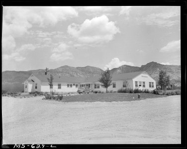 Dragerton Hospital which serves surrounding communities and mines. Dragerton, Carbon County, Utah. - NARA - 540535