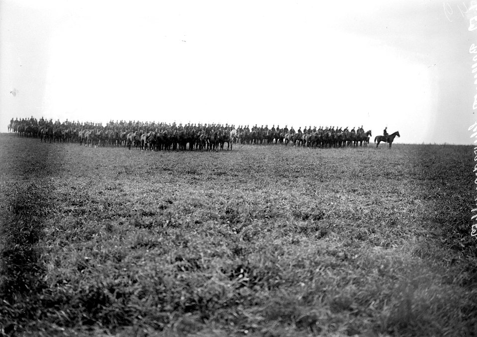 Dragoner Schwadron aufgestellt in Formation - CH-BAR - 3237583
