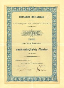 Drahtseilbahn Biel-Leubringen 1895