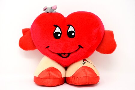 Valentine's day fabric plush