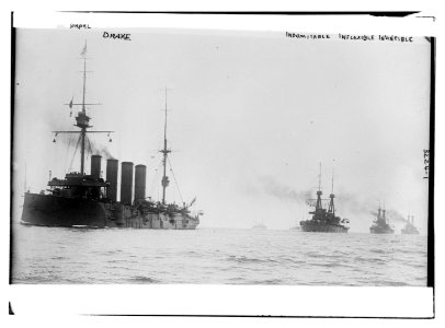 DRAKE, INDOMITABLE, INFLEXIBLE, INVINCIBLE (ships) LCCN2014697451