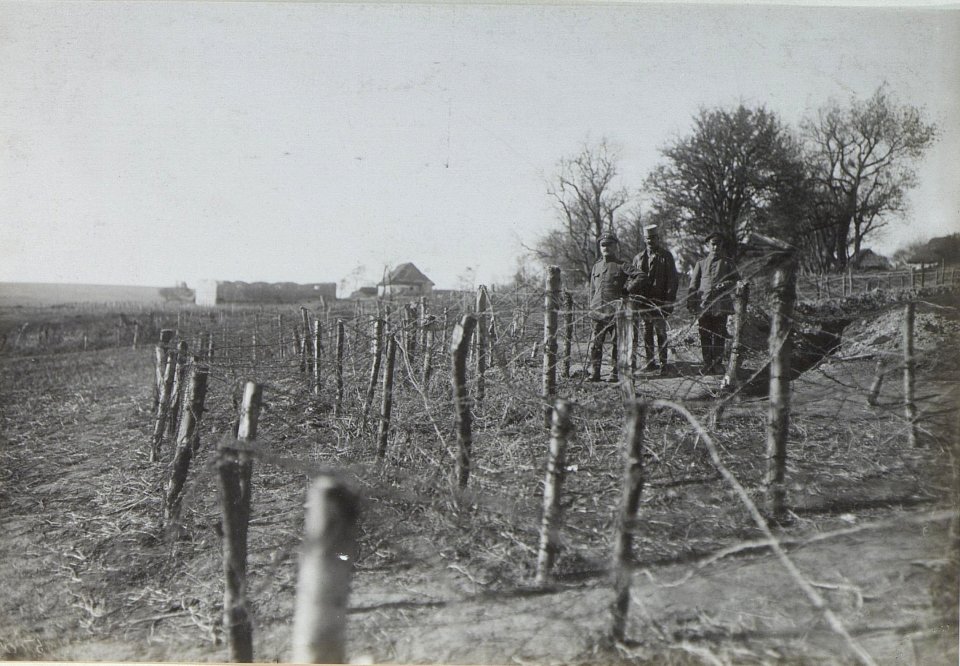 Drahthindernisse der Stellung des Reserveinfanterieregimentes 223 an der Strypa, Kupczince (BildID 15438740)