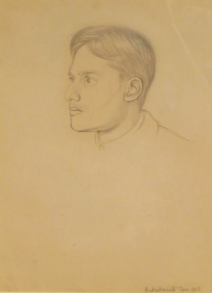 Drawing of Rabindranath Tagore's son by William Rothenstein, 1912