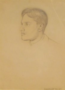 Drawing of Rabindranath Tagore's son by William Rothenstein, 1912