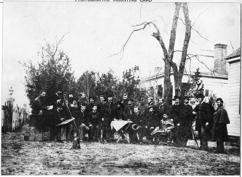 Draughtsmen with the Army of the Cumberland. Officers of Topographical Engineering Dept. - NARA - 530456