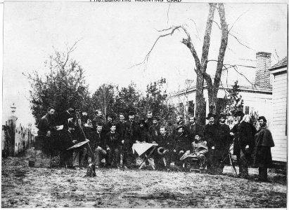 Draughtsmen with the Army of the Cumberland. Officers of Topographical Engineering Dept. - NARA - 530456