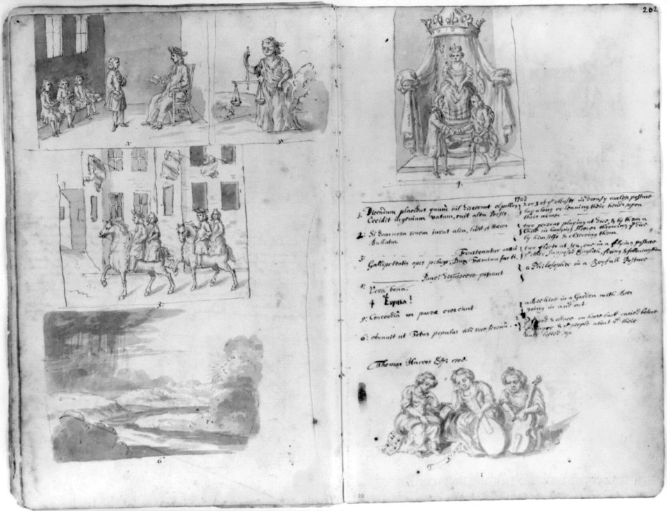 Drawings of annual guild days of Norwich, England, 1705 LCCN2006689735