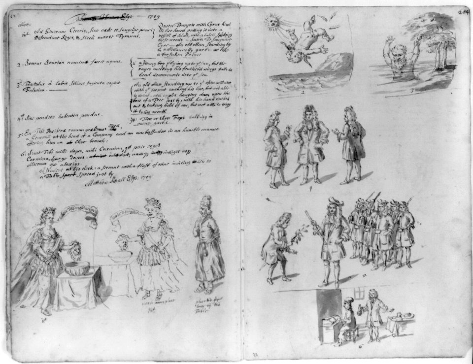 Drawings of annual guild days of Norwich, England, 1705 LCCN2006689737