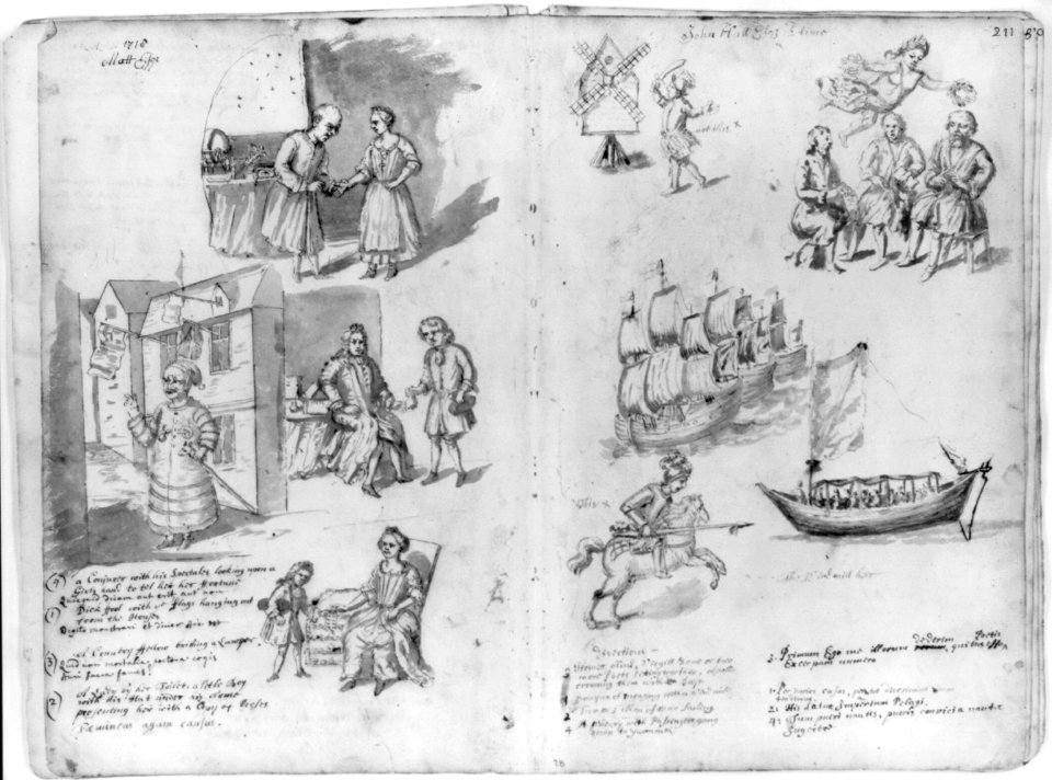 Drawings of annual guild days of Norwich, England, 1705 LCCN2006689743