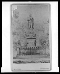 Drawing of Schiller monument in Marbach am Neckar, Germany) - R. Wetzig, Ludwigsburg LCCN2004678567