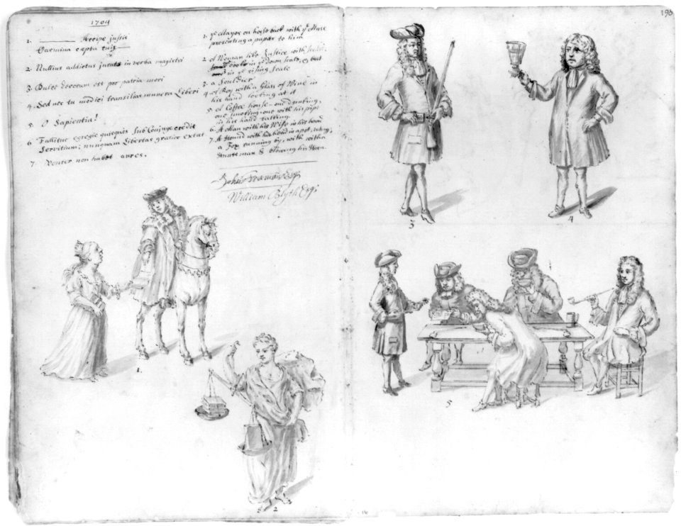 Drawings of annual guild days of Norwich, England, 1705 LCCN2006689745