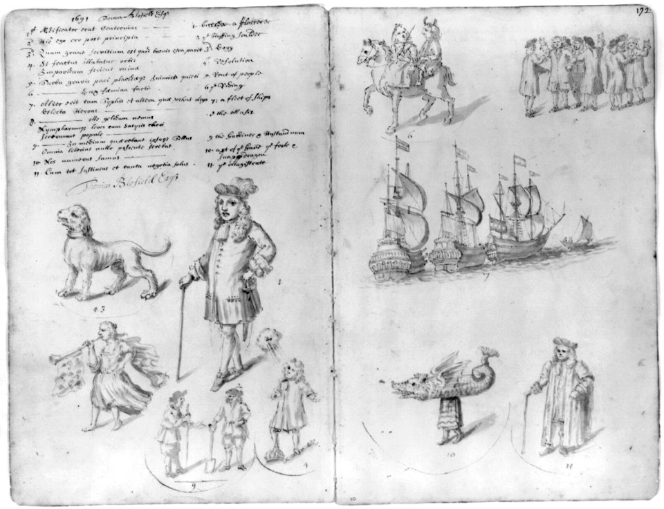 Drawings of annual guild days of Norwich, England, 1705 LCCN2006689726