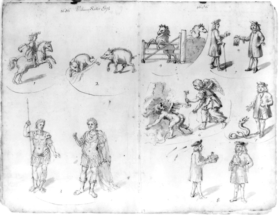 Drawings of annual guild days of Norwich, England, 1705 LCCN2006689730