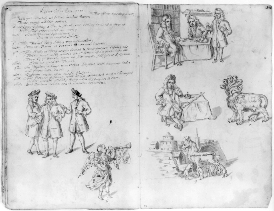 Drawings of annual guild days of Norwich, England, 1705 LCCN2006689738