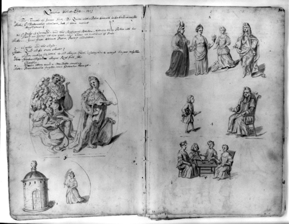 Drawings of annual guild days of Norwich, England, 1705 LCCN2006689740