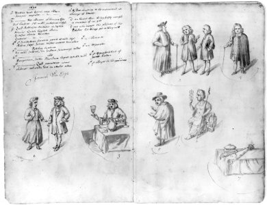 Drawings of annual guild days of Norwich, England, 1705 LCCN2006689748