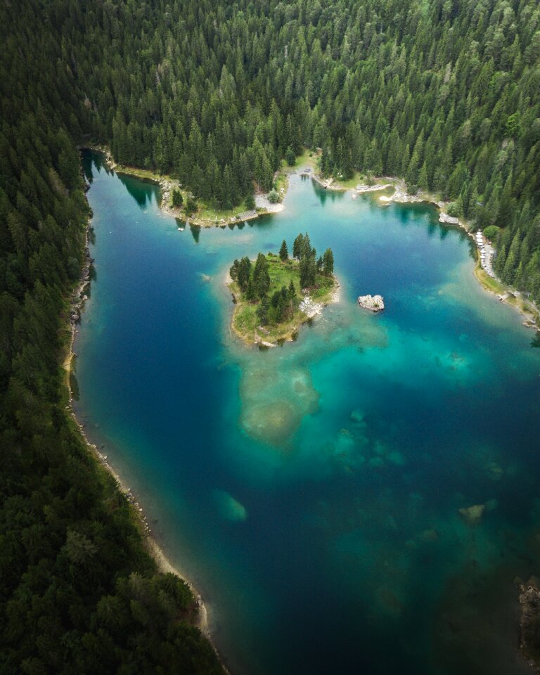 Landscape scenery blue