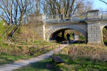 Dreibogenbruecke ueber die Leine in Grasdorf, Laatzen, Region Hannover (18)