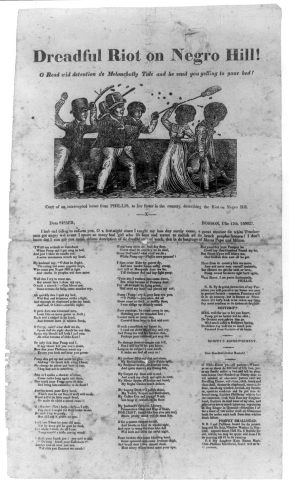 Dreadful Riot on Negro Hill! LCCN2008661732
