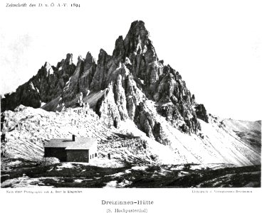 Dreizinnenhütte 1894