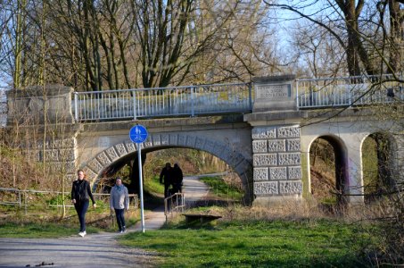 Dreibogenbruecke ueber die Leine in Grasdorf, Laatzen, Region Hannover (15)