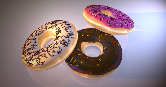 Dessert background donut