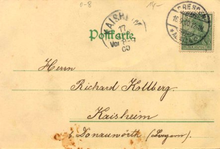 Dresden, Sachsen - Deutsche Bauausstellung 1900 (back) (Zeno Ansichtskarten)