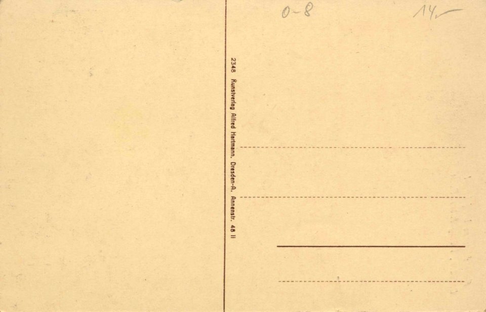 Dresden, Sachsen - Aussichtsturm Wolfshügel; König-Albert-Park (back) (Zeno Ansichtskarten)