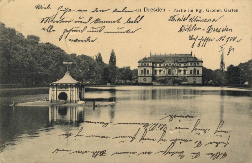 Dresden, Sachsen - Kgl. Großer Garten (Zeno Ansichtskarten)
