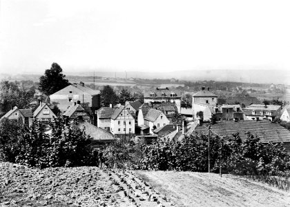 Dresden-Gorbitz. Stadtteilansicht. Blick nach Norden gegen Dresden-Briesnitz