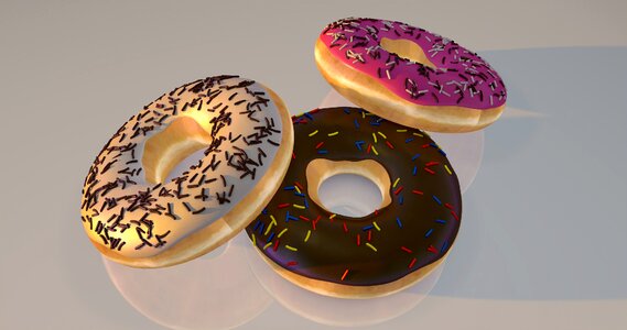 Dessert background donut photo