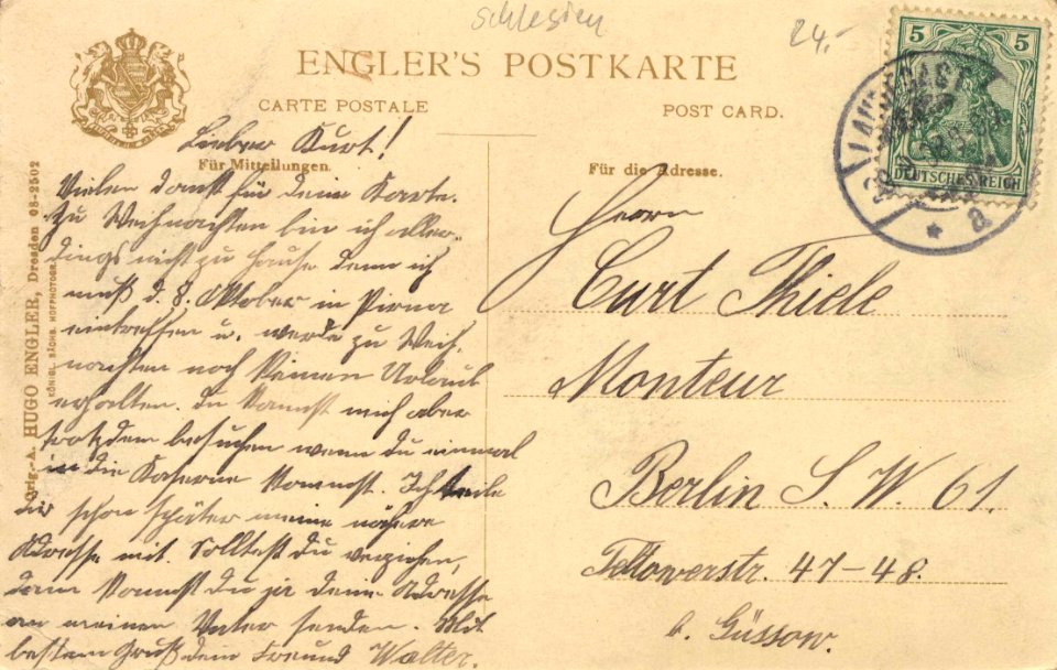 Dresden, Sachsen - Stadtansicht (3) (back) (Zeno Ansichtskarten)